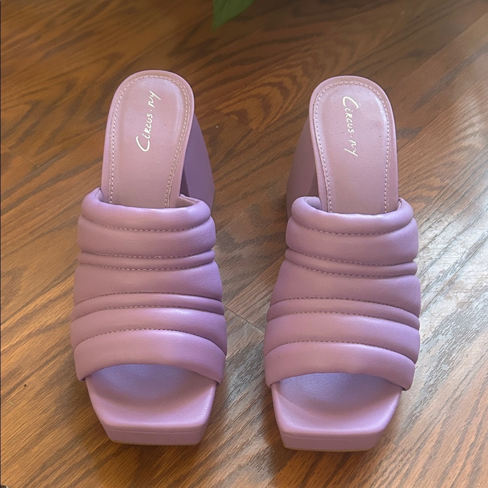 Chic Lavender Mules by Circus NY